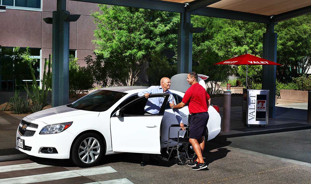 Emergency Care Valet in Phoenix Hospital View