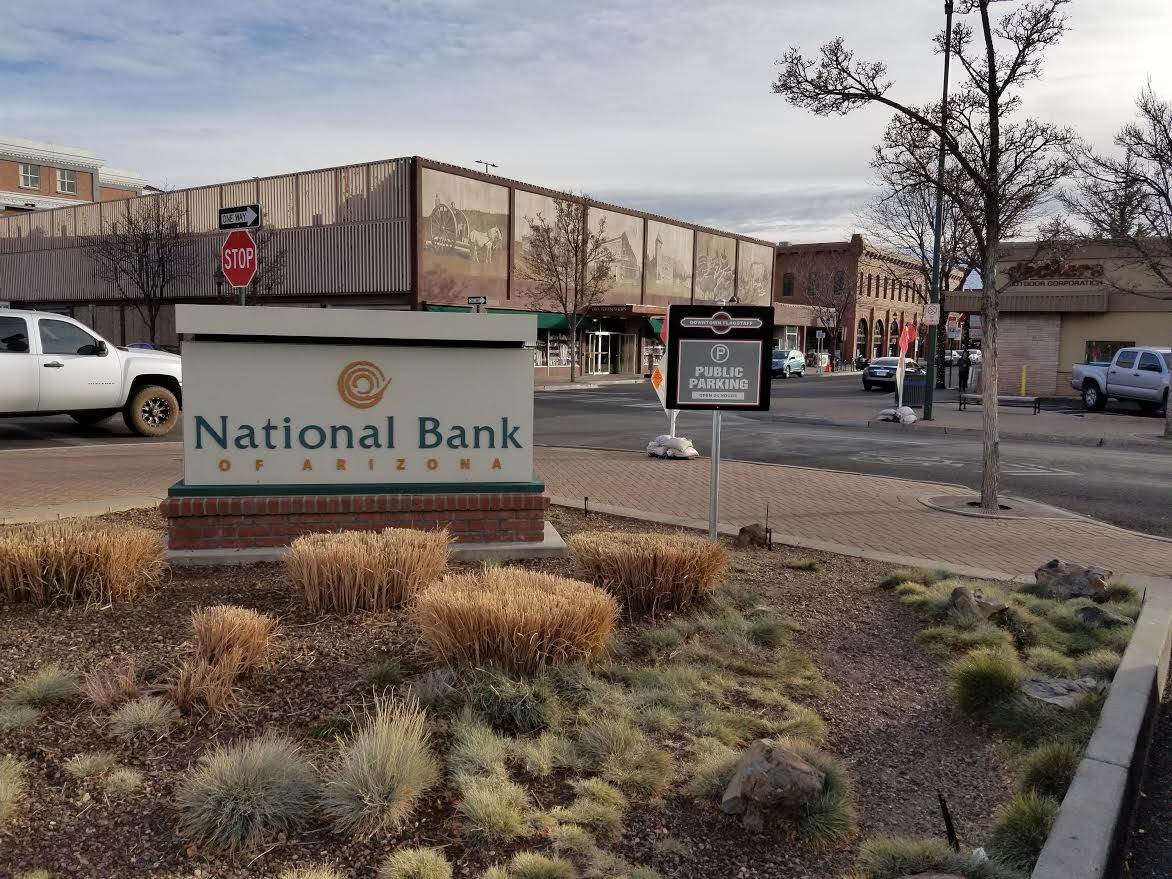 NAU Parking Lot in Flagstaff - National Bank View