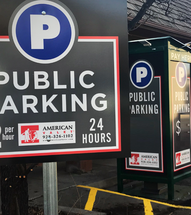 American Parking & Services Public Parking Lot Signage